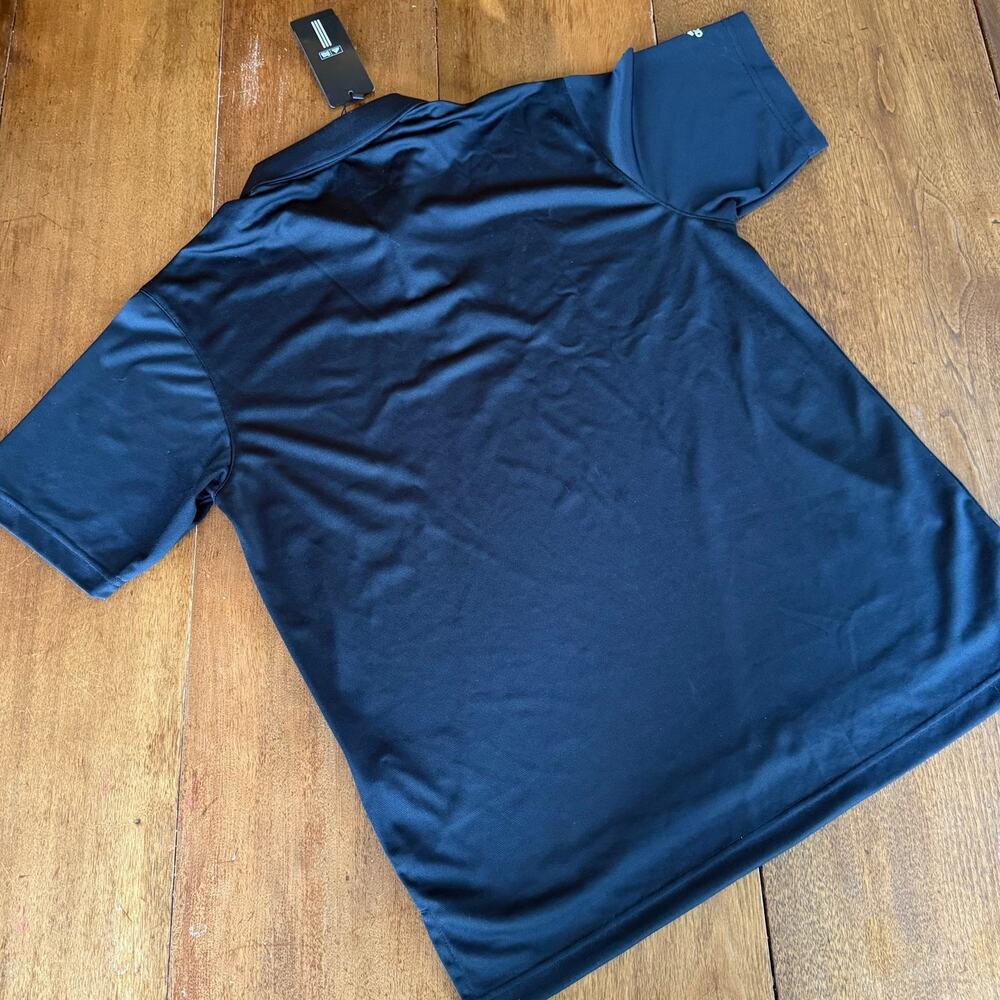Adidas Golf Climalite Dos Hippies Short Sleeve Polo Shirt Black Sz Sml Casual - Picture 5 of 12